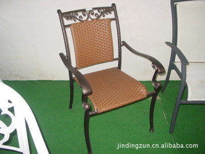 【廠家直銷供應仿藤椅批發零售鋁合金戶外桌椅】價格,廠家,圖片,椅子、凳、榻,香河縣金鼎尊休閑家具廠-